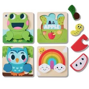 Chuckle & Roar My 1st Wooden Puzzle Set - 4pk